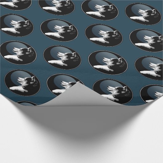 ハスキーラッピング紙クリスマスハスキーギフト紙 ラッピングペーパー (角)