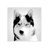 ハスキー切手カスタムシベリアのハスキー切手 ラバースタンプ (インプリント)