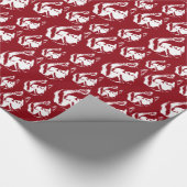 ハスキー包装紙ハスキーそり犬紙 ラッピングペーパー (コーナー)