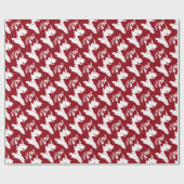 ハスキー包装紙ハスキー子犬ギフト紙 ラッピングペーパー (フラット)