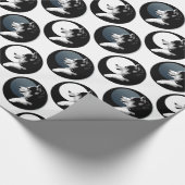 ハスキー包装紙ハスキー犬ぞり犬紙 ラッピングペーパー (角)