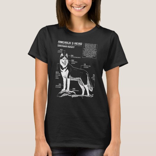 ハスキー回路図 Tシャツ (正面)