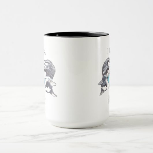 ハスキー好きコーヒーマグ マグカップ (中央)