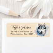 ハスキー差出人住所ラベル ラベル (インサイチュ)