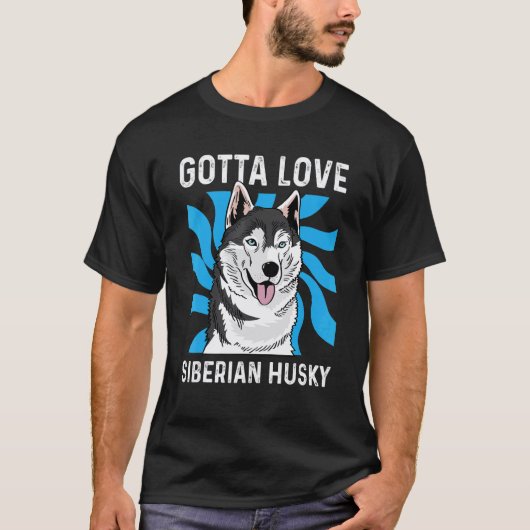 ハスキー愛のペットグルーマー Tシャツ (正面)