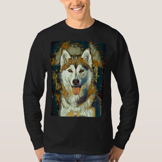 ハスキー愛好家 Tシャツ (正面)