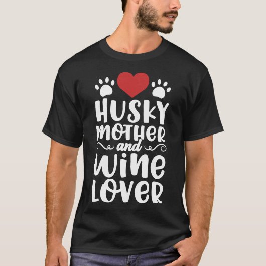 ハスキー愛好家 Tシャツ (正面)