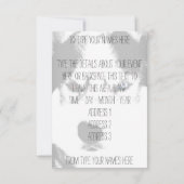 ハスキー招待状パーソナライズされたシベリアハスキーカード 招待状 (裏面)