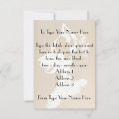 ハスキー招待状パーソナライズされたシベリアハスキーカード 招待状 (裏面)