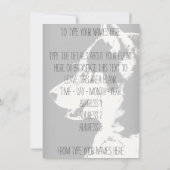 ハスキー招待状パーソナライズされたシベリアハスキーカード 招待状 (裏面)