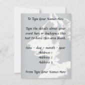 ハスキー招待状パーソナライズされたシベリアハスキーカード 招待状 (裏面)