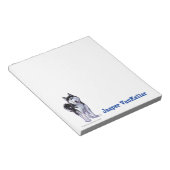 ハスキー文房具 ノートパッド (アングル)