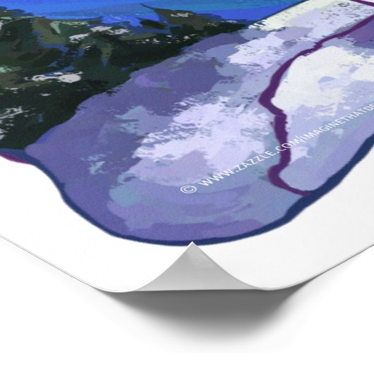 ハスキー文房具 ポスター (角)