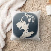 ハスキー枕シベリアのハスキーなマラムートギフト クッション (ブランケット)