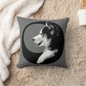 ハスキー枕シベリアのハスキーなマラムートギフト クッション (ブランケット)