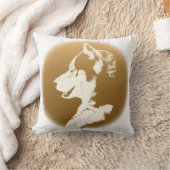 ハスキー枕シベリアのハスキーなマラムートギフト クッション (ブランケット)