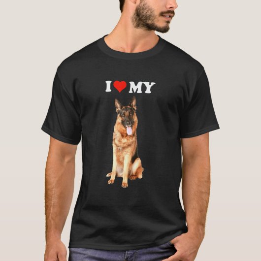 ハスキー犬が大好きなユーモアのあるデザイン Tシャツ (正面)