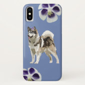ハスキー犬のアートApple iPhone X,かろうじて Case-Mate iPhoneケース (裏面)