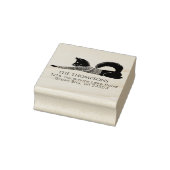 ハスキー犬のクリスマスセーター家族の住所 ラバースタンプ (スタンプ)