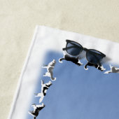 ハスキー犬のタオル ハスキー マラミュート ビーチタオル (インサイチュ)