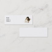 ハスキー犬のプロファイルカード スキニー名刺 (正面/裏面)