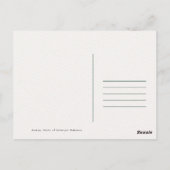 ハスキー犬の写真 ポストカード (裏面)