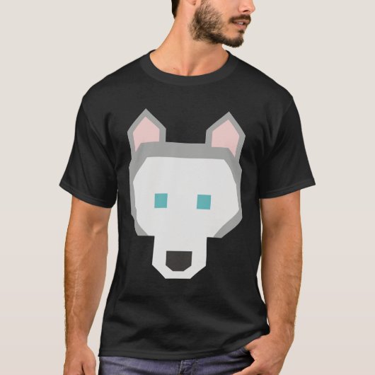 ハスキー犬の子犬 Tシャツ (正面)