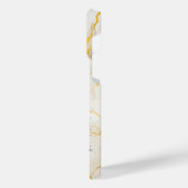 ハスキー犬コンピュータ虹の水の色の技術精通 iPhoneケース (左側面)