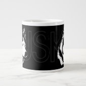 ハスキー犬コーヒーマグシベリア犬ハスキーそりドッグカップ ジャンボコーヒーマグカップ (正面)