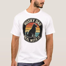 ハスキー犬パパのTシャツ - 面白いハスキー犬オーナー