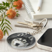 ハスキー犬ビッグドッグアニマルペット キーホルダー (正面右)