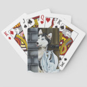 ハスキー犬ホワイトドラゴンアドベンチャー トランプ (裏面)