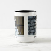 ハスキー犬ホワイトドラゴンアドベンチャー マグカップ (中央)