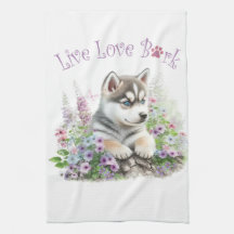 ハスキー犬ママ フローラル