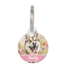 ハスキー犬ラベルカスタム – ペットID水彩