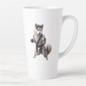 ハスキー犬遊空手、空手チャンピオンハスキー犬 カフェラテマグ (右)