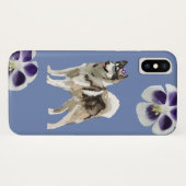 ハスキー犬 アート Apple iPhone X、ほとんどない Case-Mate iPhoneケース (裏面(横))