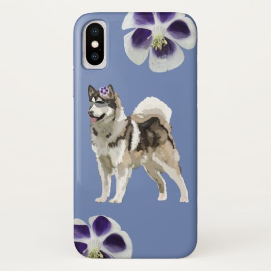 ハスキー犬 アート Apple iPhone X、ほとんどない Case-Mate iPhoneケース (裏面)