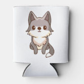 ハスキー犬 ウルフハウンド 缶クーラー (正面)