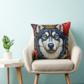 ハスキー犬 クッション (椅子)