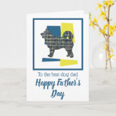 ハスキー犬 トリカラー 父の日のカード カード (黄色い花)