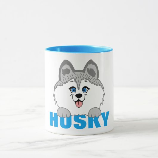 ハスキー犬 11 ozコンボマグ マグカップ (中央)