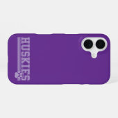ハスキー犬 iPhone 16ケース (裏面横)