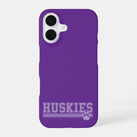 ハスキー犬 iPhone 16ケース (裏面)