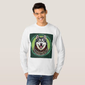 ハスキー犬 Tシャツ (正面フル)