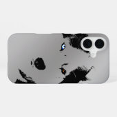 ハスキー犬iPhoneケース ハスキー マラミュート 携帯ケース iPhone 16ケース (裏面横)