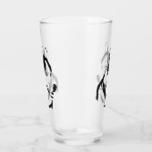 ハスキー眼鏡シベリアのハスキーのパップグラスをパーソナライズ タンブラーグラス (右)