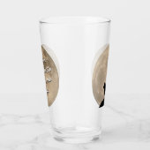 ハスキー眼鏡ハスキー狼ムーングラスパーソナライズされた タンブラーグラス (右)