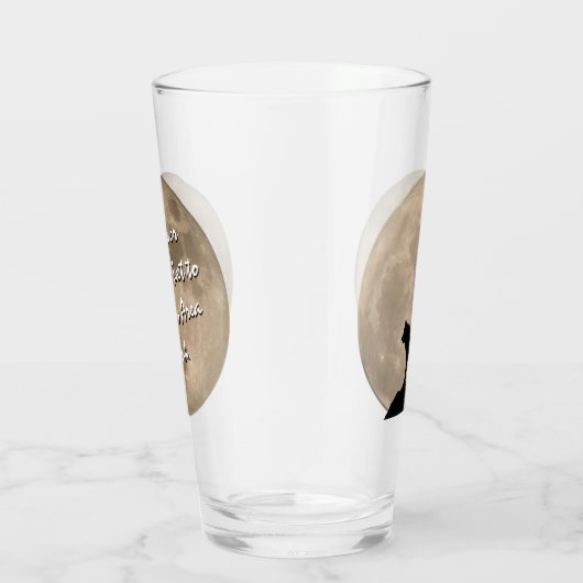 ハスキー眼鏡ハスキー狼ムーングラスパーソナライズされた タンブラーグラス (右)