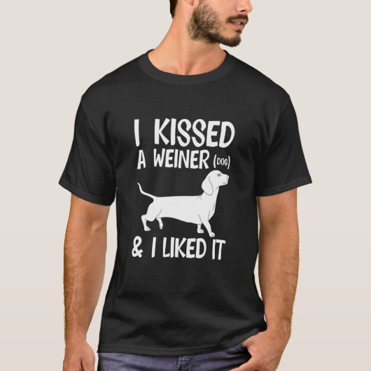 ハスキー私はそれをダックスントの品種ウィーナー Tシャツ (正面)